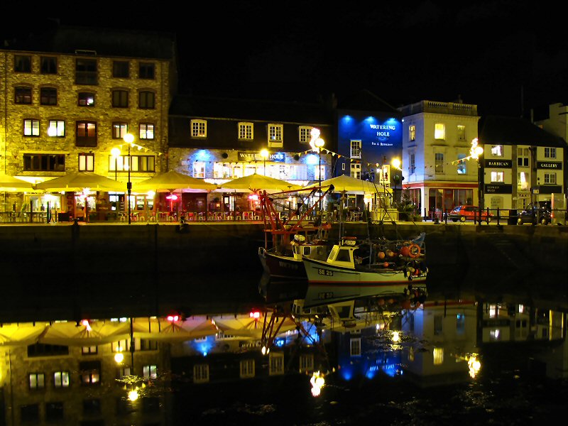 Plymouth Barbican at Night