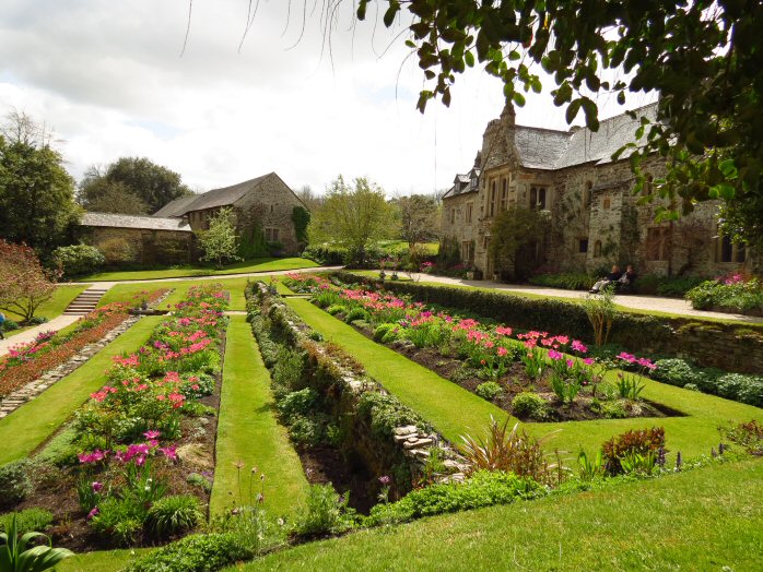 Cotehele house from the terraced garden