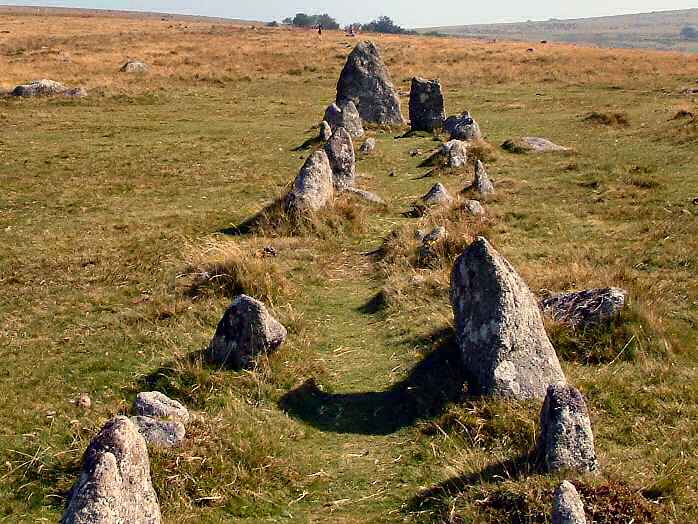 Double Stone Row, Merrivale, Dartmoor